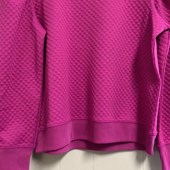 NWT Jodifl Vibrant Purple Textured Top Large New With Tags Puff Sleeve - Picture 10 of 13